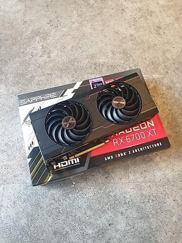 Видеокарта для ПК, Б/у, ЖК Sapphire, Radeon RX, 12 ГБ