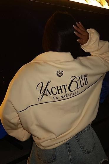 кофта топ: Оптовая цена 1150 сом Свитшот/джемпер с принтом “The Yacht Club – La — 1