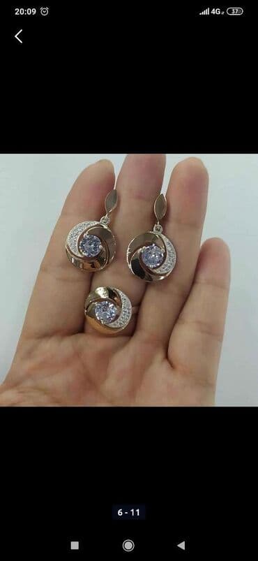 свадебные наборы ручной: Набор украшений, Проба 925, Женские, Новый — 23