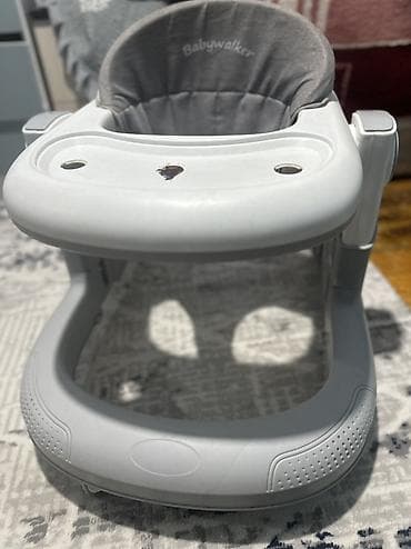 калесики: Детские ходунки Babywalker в серо-белом цвете. Удобная модель для — 5