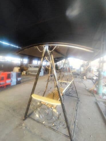 купить бу качели садовые: Садовые качели Металл, Со спинкой, С крышей — 16