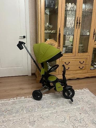 купить коляску 3 в 1: S700 Велосипед-трансформер QPlay NOVA PLUS RUBBER Military Green — 4