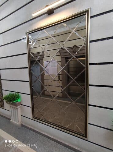 продажа зеркал: Зеркала на заказ Зеркало с подсветкой Пескоструй Фацет #стеклоназаказ — 3