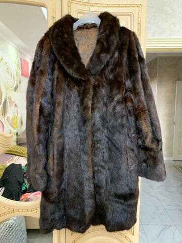шуба кроликовая: Шуба, Норка, По колено, L — 2