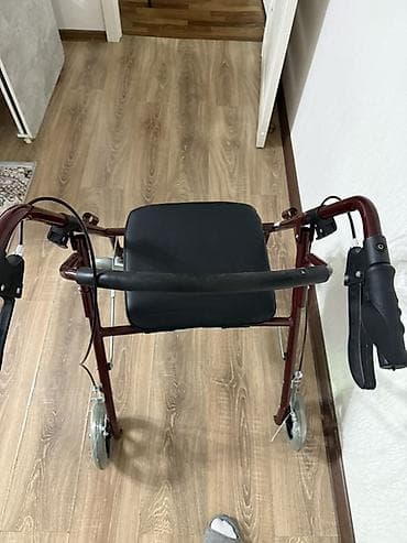 роллтер: Роллатор (ходунки с колесами и сиденьем) - 4 колеса из износостойкой — 3