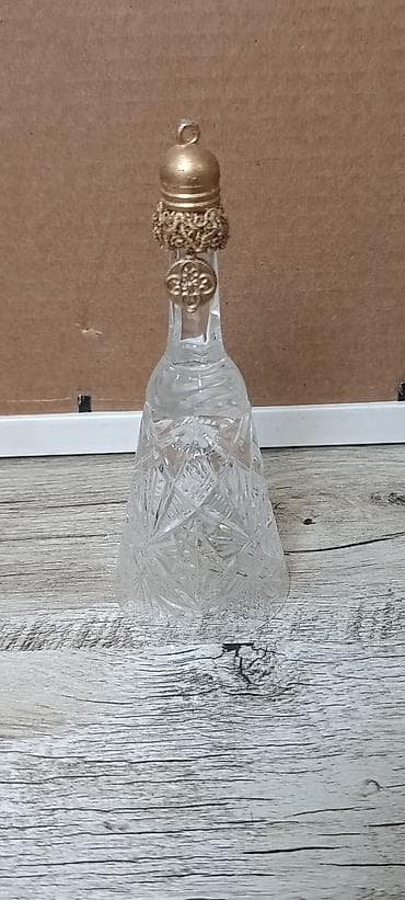 Майрамдык товарлар: Хрустальный настольный колокольчик. - Материал: прозрачный гранёный — 1