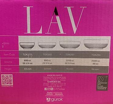 bubble tea: Набор стеклянных салатников LAV Tokyo - В комплекте: 2 шт. - Модель — 6