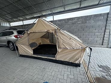 Спорт жана хобби: Палатка кемпинговая просторная - Размеры: 3,20 м (длина)× 2,20 м — 2