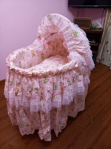 Продаётся чудесная люлька для малышки до 6-8 месяцев,изготовлена из at lalafo.kg Продаётся чудесная люлька для малышки до 6-8 месяцев,изготовлена из