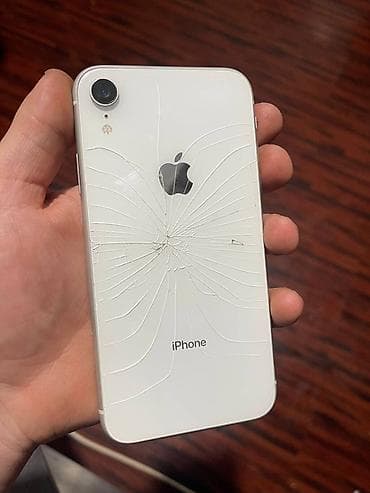 купить бу айпад: IPhone Xr, Б/у, 64 ГБ, Белый, Защитное стекло, Чехол, 75 % — 2