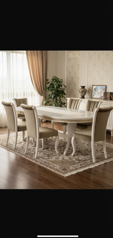 Стол и стул для зала, цвет - Золотой at lalafo.kg Стол и стул для зала, цвет - Золотой