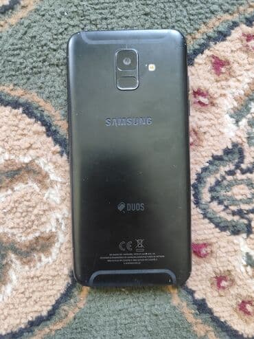 телефон самсунг а: Samsung Galaxy A6, Колдонулган, 64 ГБ, түсү - Кара, 2 SIM — 3
