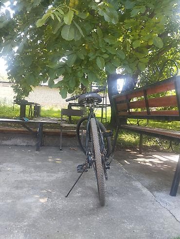 напольный турник 3 в 1: Городской/гибридный велосипед с прямой рамой и колесами 28" - Рама — 4