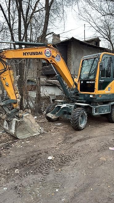 Экскаватор, Hyundai, Колесный