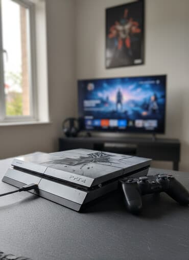 мафон для авто: Игровая консоль PlayStation 4 с уникальным декоративным виниловым — 1