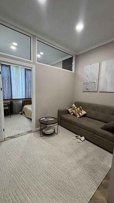 1 ком кв кок жар: 1 комната, 35 м², Кок-Жар мкр Элитка, 1 этаж, Дизайнерский ремонт — 5
