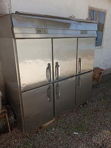 фрион продажа: Промышленный холодильный шкаф из нержавеющей стали, 6-дверный - — 1