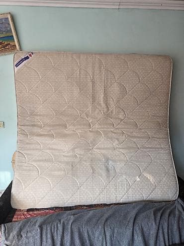 used bed: Спальный матрас, Б/у, Двуспальный, Боннельная система пружин, Другой бренд, Матрасы средней жесткости — 2