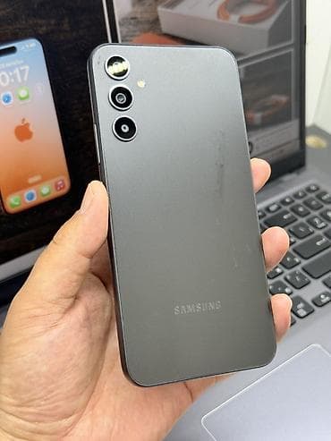 телф: Samsung Galaxy A34 5G, Б/у, 256 ГБ, цвет - Серый, 2 SIM — 2