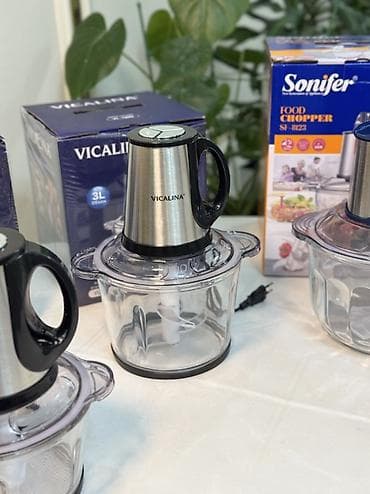 стеклянный камин: Электрические измельчители продуктов VICALINA и SONIFER Описание: - — 3