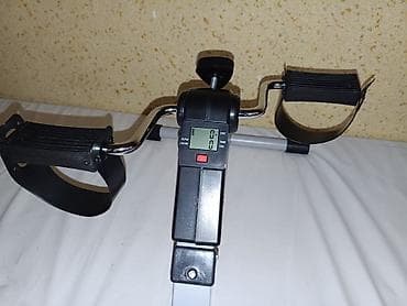 детские тренажеры: Домашний велотренажёр-педальный мини-байк с компьютером - Компактный — 7