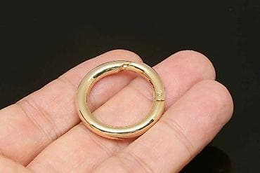 Жеке буюмдар: Кольцо карабин, диаметр 33 мм, для модных ручек сумок, ремней — 2