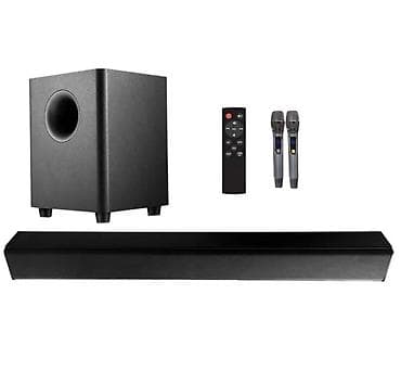 ТВ жана Видео: Саундбар Samtronic SM-5100 2.1 с сабвуфером и караоке-микрофонами — 8