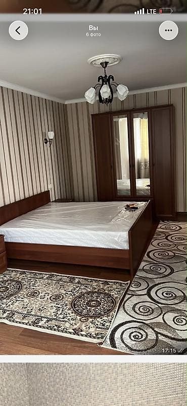 квартира токмок: 2 комнаты, 12 мкр Семейным, от 1 года, С мебелью полностью — 6