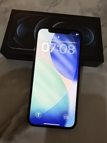 aplle 6: IPhone 12 Pro, Б/у, 128 ГБ, Pacific Blue, Коробка, 76 % — 2