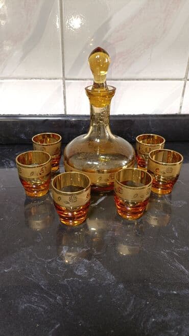 Идиш-аяк: Наборы для крепких напитков (3 варианта), графин + 6 рюмок 1) — 3