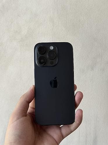 IPhone 14 Pro, Б/у, 128 ГБ, Черный, Защитное стекло, Чехол, 78 %