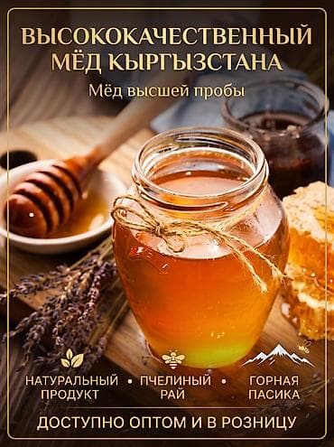 Высококачественный мёд из Кыргызстана — мёд высшей пробы - Натуральный