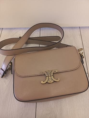 золото берен голд: Классическая сумка, Италия, Материал: Натуральная кожа, Регулируемый ремень, Женские, Б/у — 5