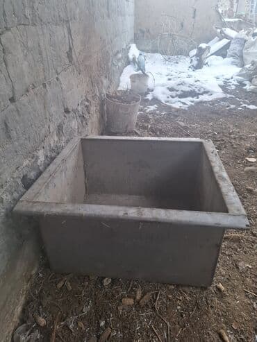 бак баня: Бетонная квадратная емкость/ванна для хозяйственных и строительных — 3