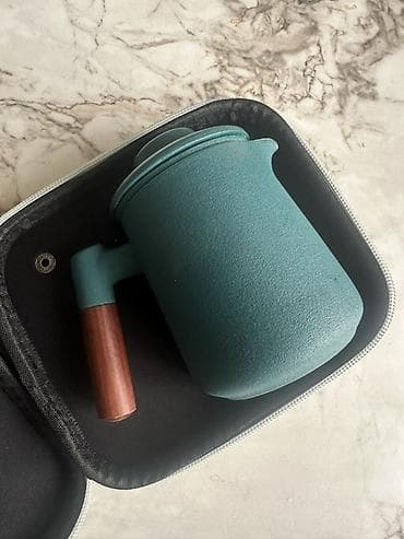 бир: Портативный чайный набор в кейсе - Компактный заварочный чайник с — 4