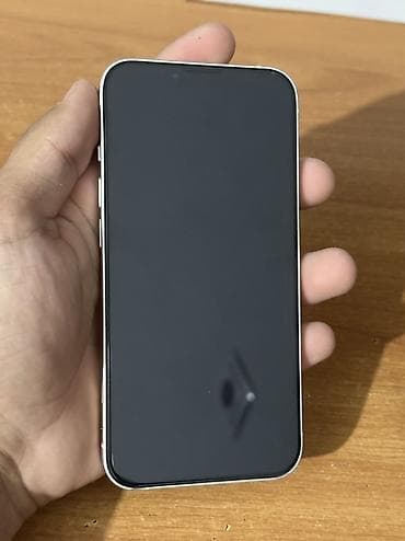 IPhone 13, Б/у, 256 ГБ, Белый, Чехол, 76 %