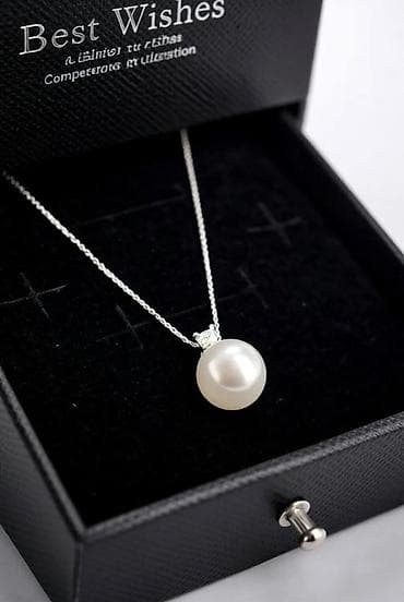 bes: Серебряные колье, Проба 925, Женские, Новый, Жемчуг — 9