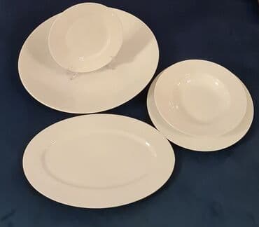 пасуда комплект: Столовый сервиз от итальянской фабрики ENZO DE GASPERI - белый фарфор — 3