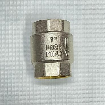 обратный клапан: Обратный клапан латунный резьбовой - Тип: пружинный обратный клапан — 1