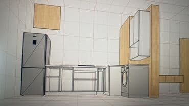 кухный шкаф: Кухонный гарнитур, цвет - Белый — 19