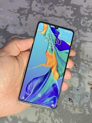 rebmi 9a: Huawei P30, Б/у, 128 ГБ, цвет - Серый, 2 SIM — 2