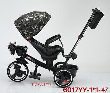 Детский трехколесный велосипед-трансформер с родительской ручкой и