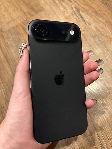 IPhone Air, Новый, 256 ГБ, Black Titanium, Защитное стекло, Чехол, Кабель, 100 %