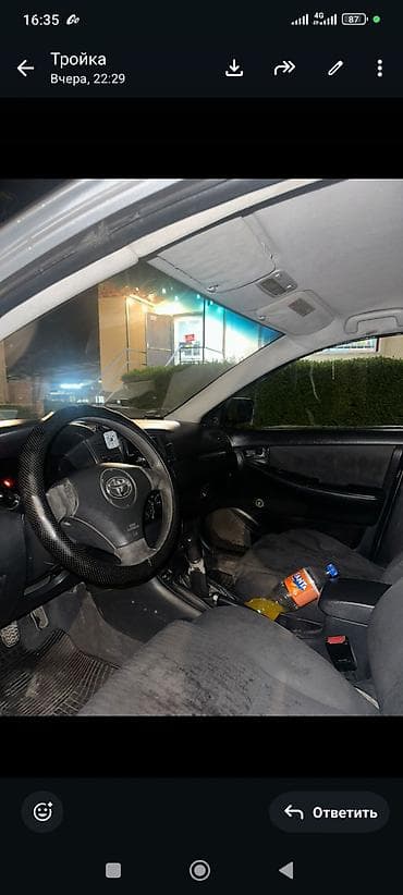 резиновый крошка: Toyota Corolla: 2003 г., 1.6 л, Ручные, Бензин, Седан — 2