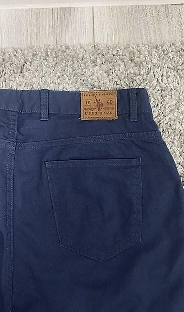 личный: Мужские брюки, L, XL, Us Polo Assn, Новый, цвет - Синий, Платная доставка, Самовывоз — 3