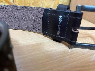 Аксессуары: Ремень, Другой бренд, Материал: Натуральная кожа, Мужские — 7