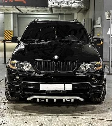 Декоративная/защитная дуга переднего бампера (кенгурятник) для BMW X5 — 2