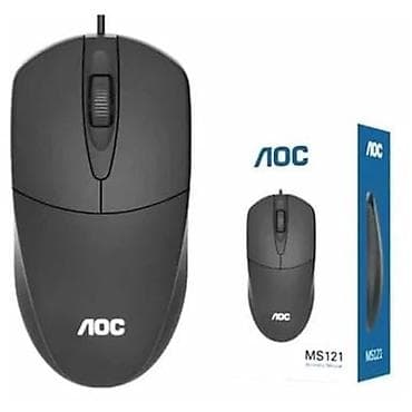 Стол компьютерлери жана комлектөөчүлөр: Проводная оптическая мышь AOC MS121 - Бренд: AOC - Модель: MS121 - — 1
