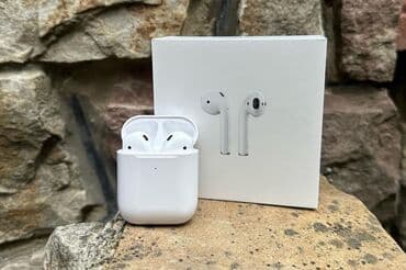 правый наушник airpods 2: Каптагычтар, Apple, Жаңы, Электр зымсыз (Bluetooth), Классикалык — 1