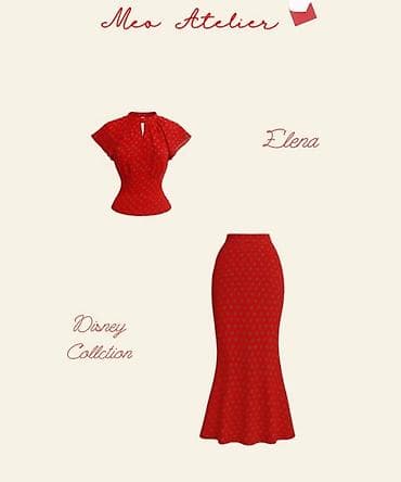 adidas ultra boost: Meo Atelier — комплект Elena, Disney Collection - Женственная красная — 1